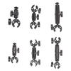 Shockproof Flexible Double Arm Bike Camera Holder for Stable Video Recording with Quick Release and Wide Compatibility