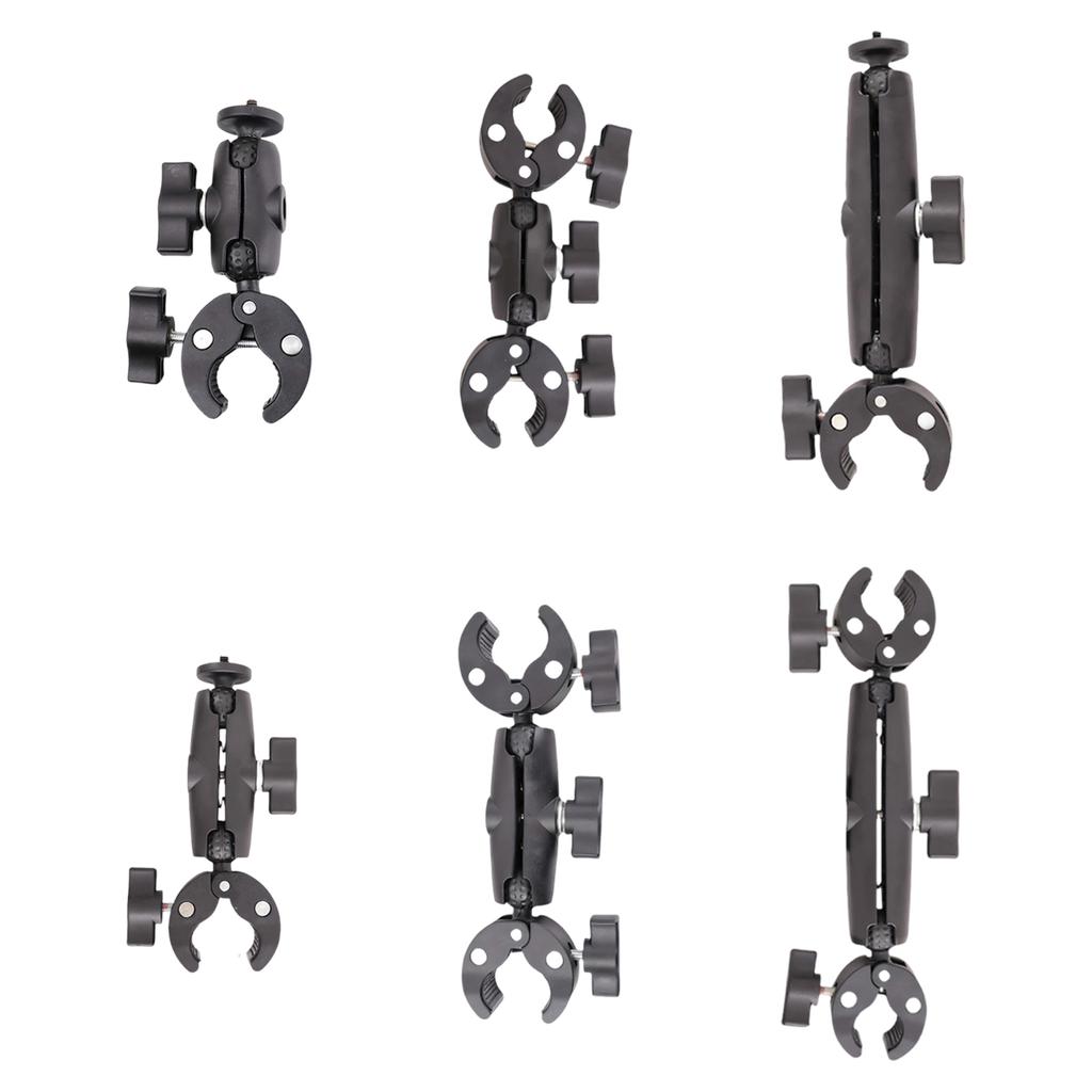 Shockproof Flexible Double Arm Bike Camera Holder for Stable Video Recording with Quick Release and Wide Compatibility