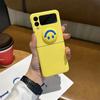 Cute Cartoon Smiley Face Phone Case For Samsung Galaxy Z Flip 4 Flip 4 Zflip3 Z Flip 5g F7110 Hard Back Cover Capa