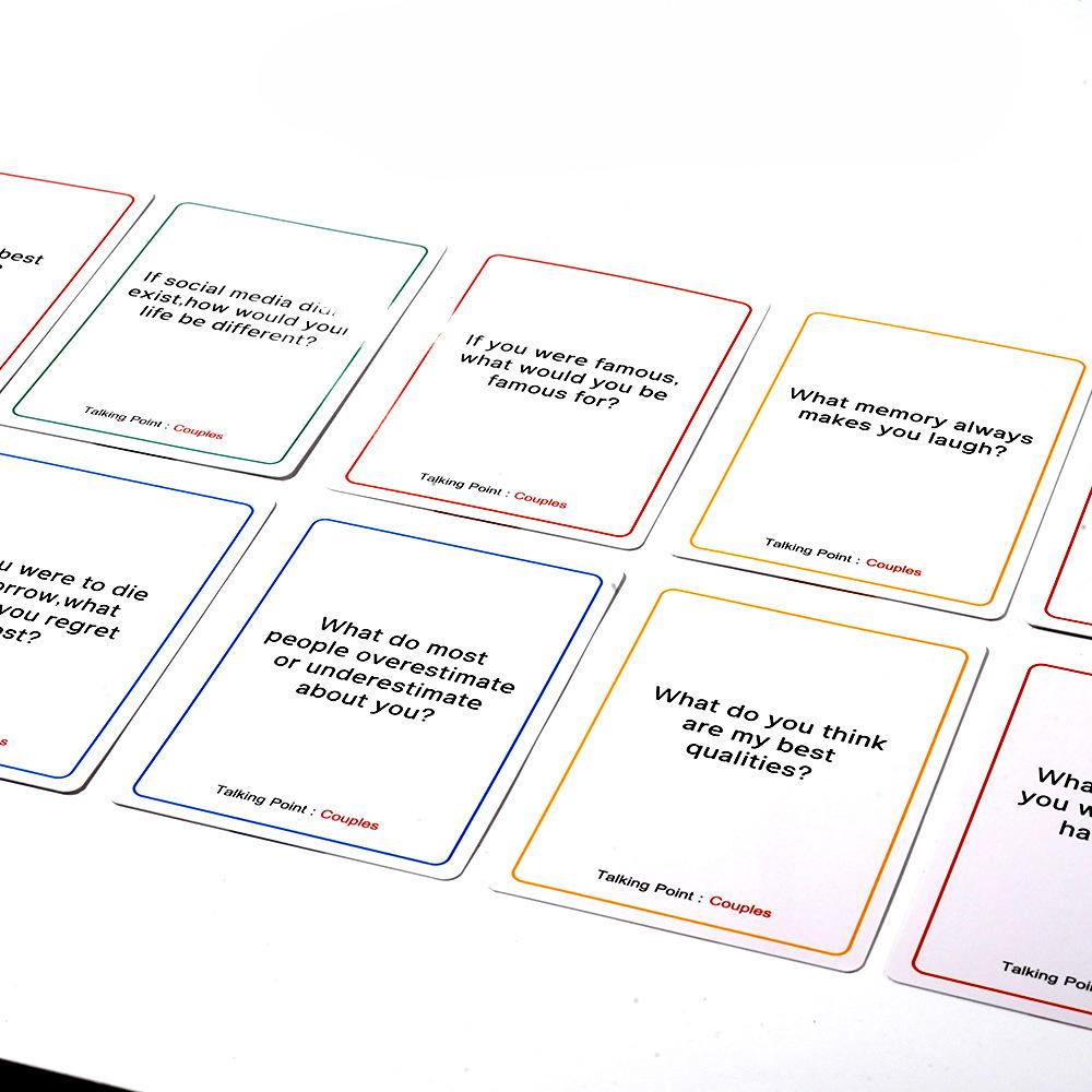 English Version Talking Point Series Romantic Dating Couple Game Challenge Q&A Intimate Game