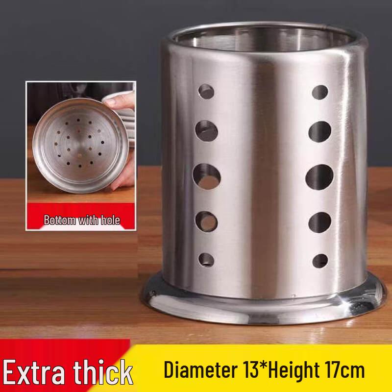 Large Industrial Stainless Steel Drainable Chopstick Holder