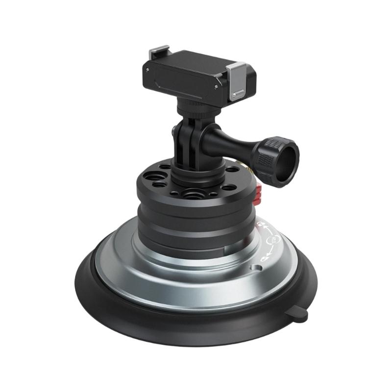Quick Install Alloy Car Camera Holder Featuring 360 Rotate And Strong Suction For Stable On Vehicles