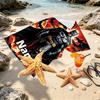Custom Name Personalized Batman Print Beach Towel, for Trip Camping Beach Party Home Decor, Birthday Gift for Family & Friends