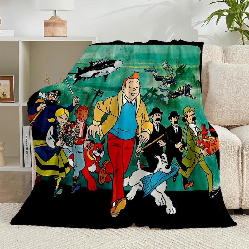 1PC Adventure In The City Flannel Blanket Gift, Suitable for Both Men And Women, Soft Ideal for Beds And Sofa, Birthday Or Christmas Gift