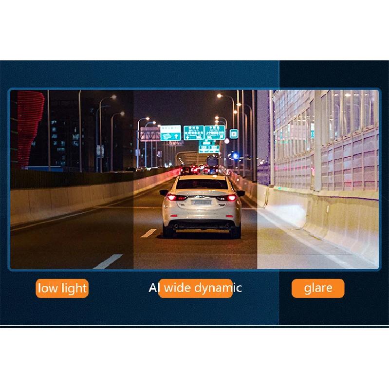 2.5K+1080P 3.39inch Dash Cam Camera  App WiFi 24h Parking Monitor Night Vision Dvr Front and Rear Video Registrator