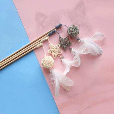 Cat Toy Feather Drop Stick 2-piece Set DD-11256
