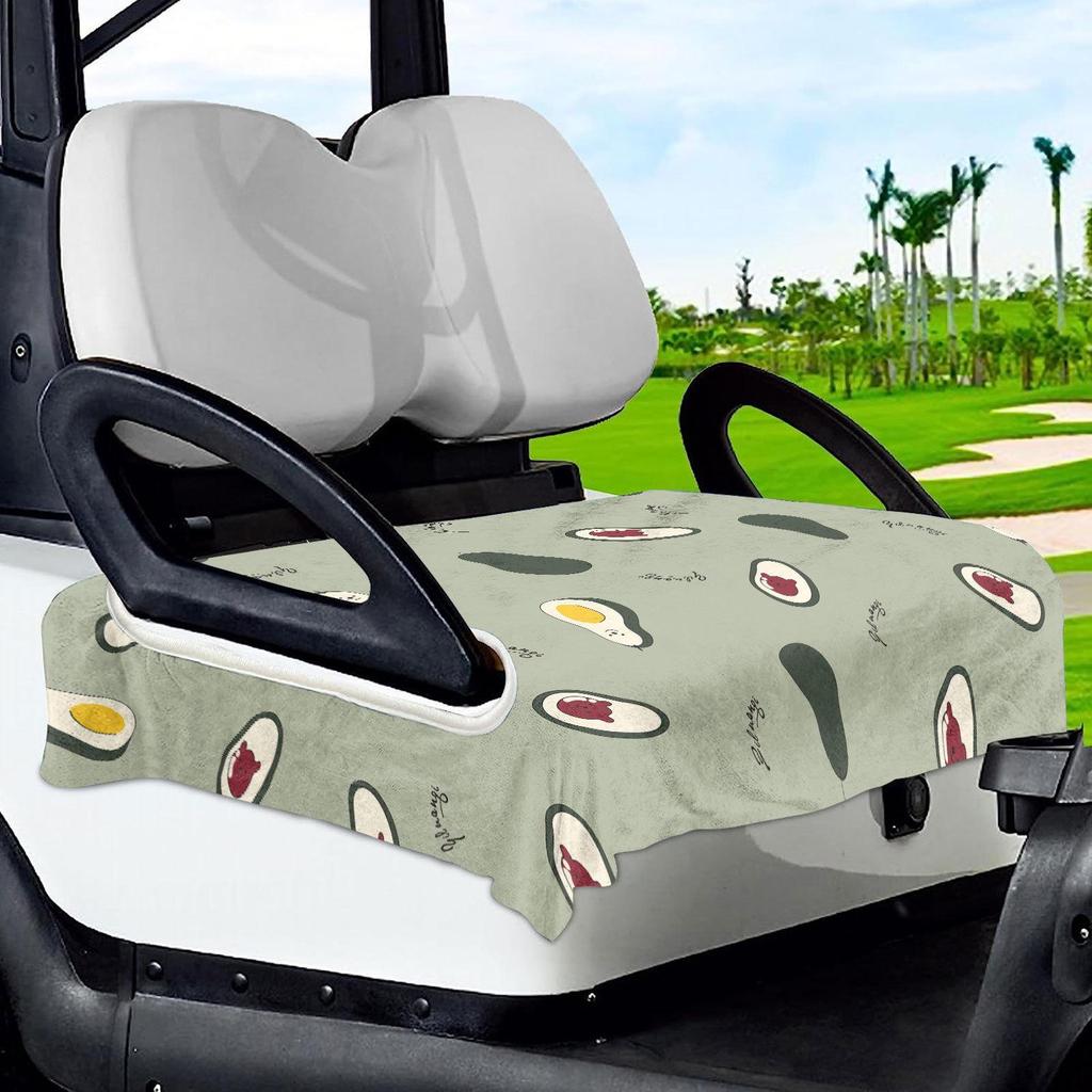 Golf Cart Seat Cover Blanket Accessories Easy Install for 2 Person Club Car To Clean