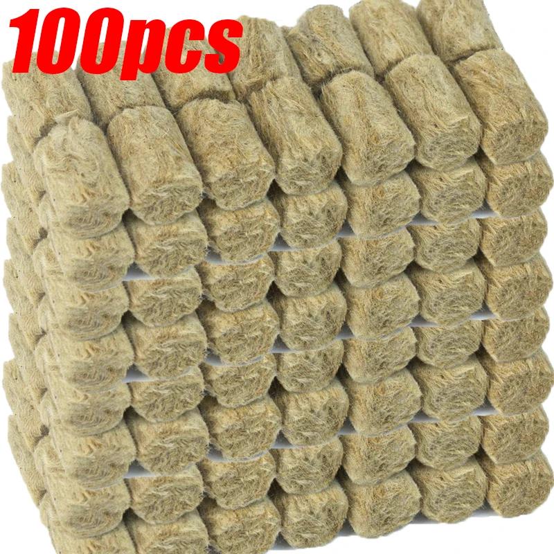 10-200 sztuk Hydroponiczne Podłoże Do Uprawy Sadzonki Wtyczki Do Uprawy Kostki Kostki Do Roślin Podłoże Bezglebowe Zasiane Wtyczki Do Włókien Skalnych Blok Do Uprawy Sadzonki