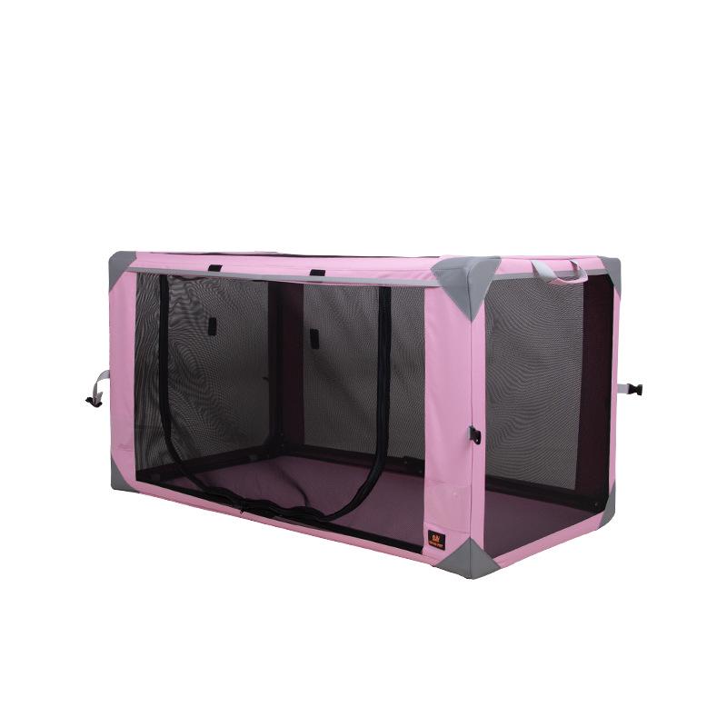 DODOPET Portable Transparent Cat Show Cage - No Installation, Foldable, Ideal for Night Markets Medium/Large