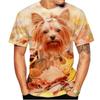 Yorkshire Terrier Pet Dog 3D Print T-Shirts Streetwear Men Women Fashion Short Sleeve T Shirt O-Neck Kids Tees Tops Clothing