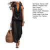 Damen Sommer Zweiteilige Sets Trägerloses Oberteil mit Wasserfallausschnitt und Crop Pants Passende Sets