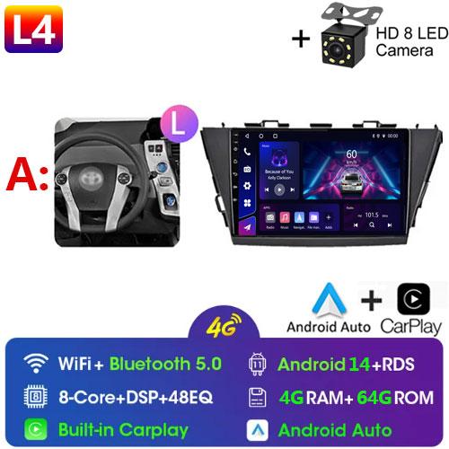 Car Radio Android For TOYOTA PRIUS V PLUS ALPHA 2012-2017 LHD/RHD Multimedia Video Player Bluetooth 5G DVD Wifi USB GPS Display
