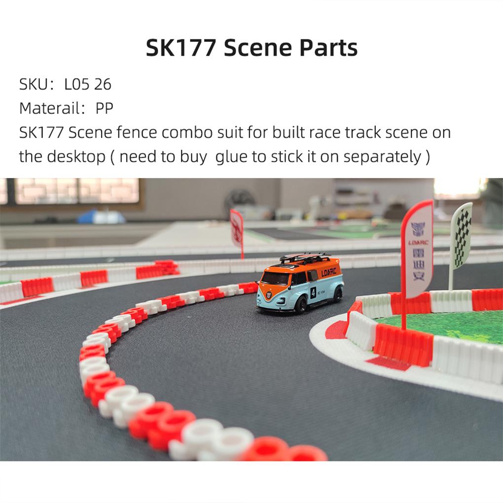 Portable LDARC Race Rubber Track Mat for  1/76 1/64 1/58  RC Mini Car Table On-road Racing Model Drift RTR Toy Part  240x240mm