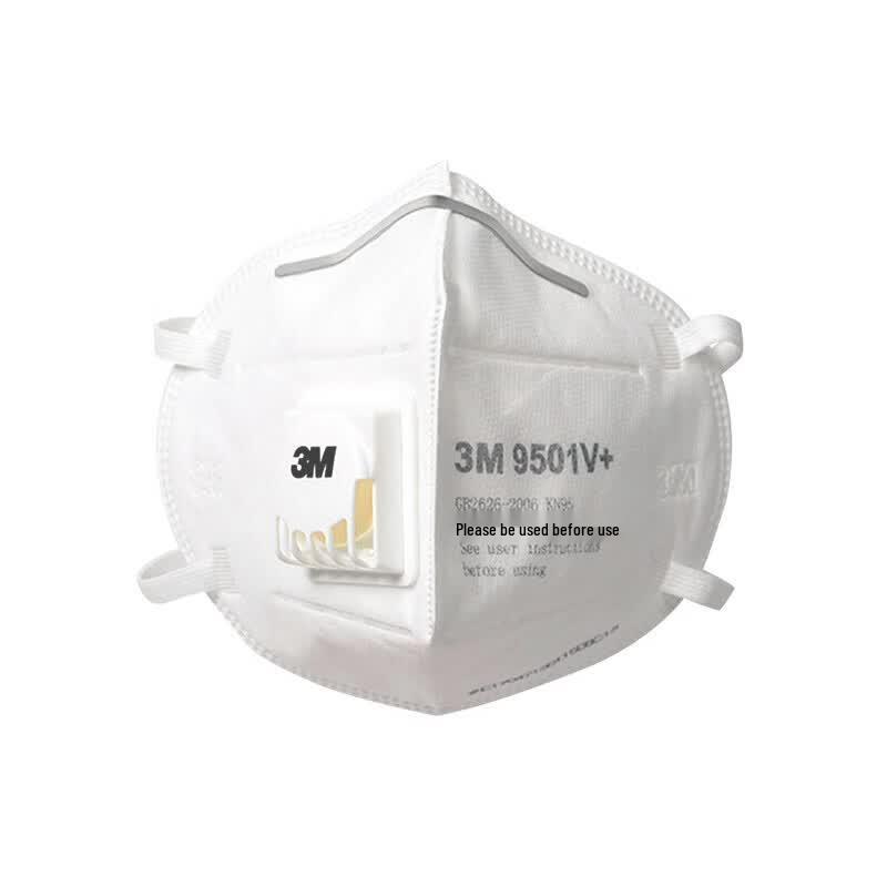 3M 9501V+ KN95 Valved Particulate Respirator One Size