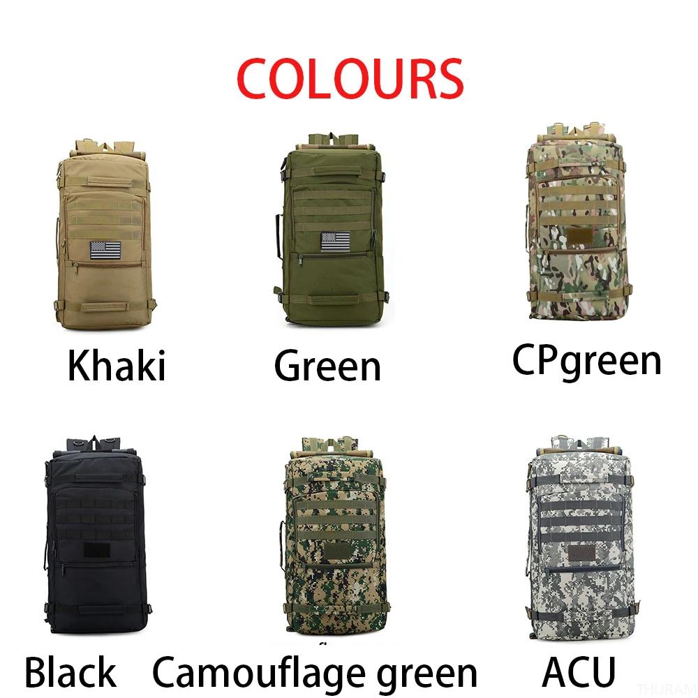 1000D Nylon Waterproof Outdoor Sturdy Tactical Backpack -Trekking,Fishing,Hunting, Camping 3in1 Bags