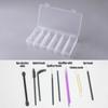 New Eyelash Extension Set Box Lashes Micro Brush Tape Glue Ring Eye Pad Disposable Mascara Applicator Eyelashes Tool Storage