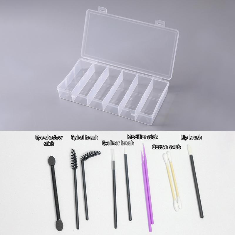 New Eyelash Extension Set Box Lashes Micro Brush Tape Glue Ring Eye Pad Disposable Mascara Applicator Eyelashes Tool Storage