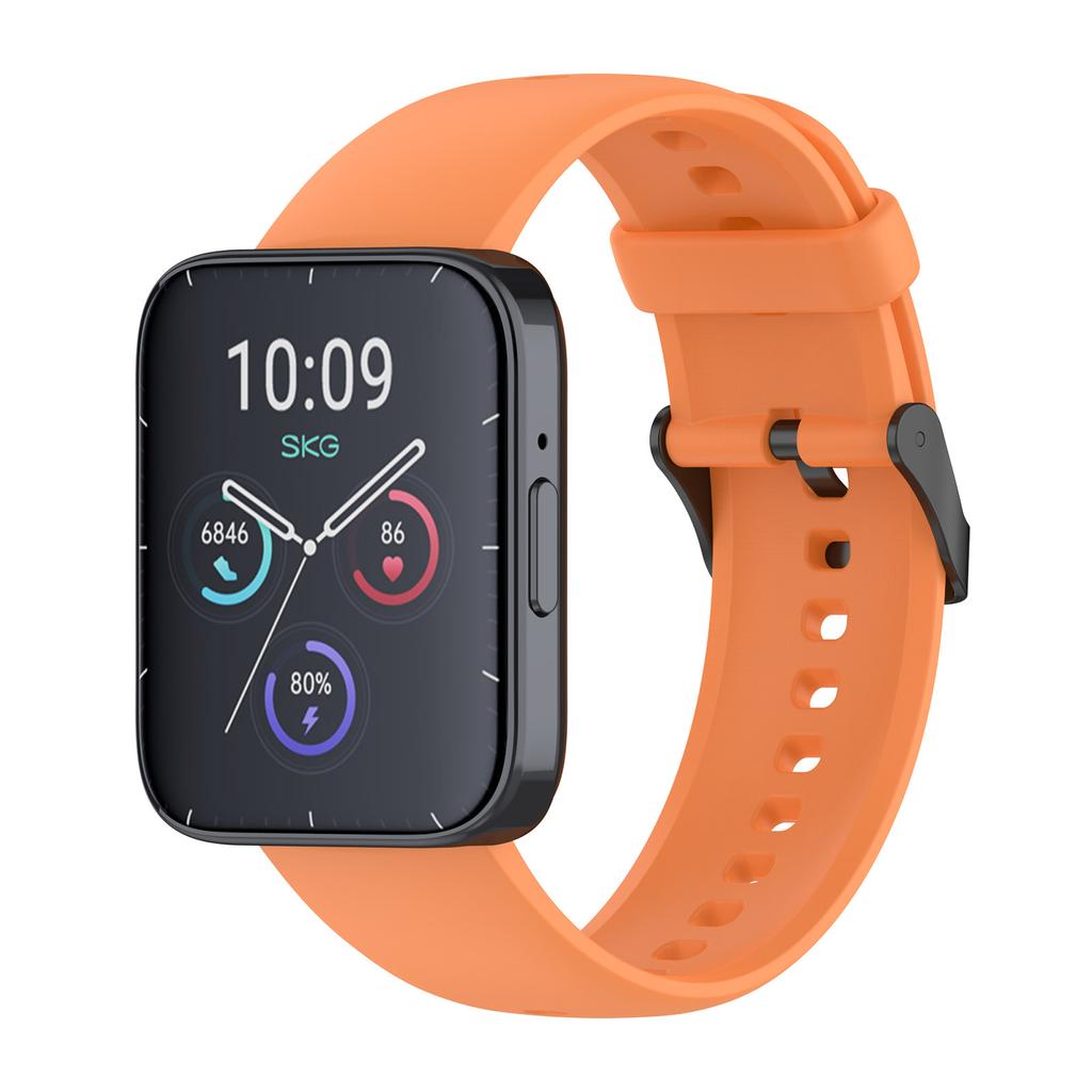 For SKG V9/V9 Pro/Huami Amazfit Bip 5/Bip 5 Unity Watch Strap Liquid Silicone Band Replacement