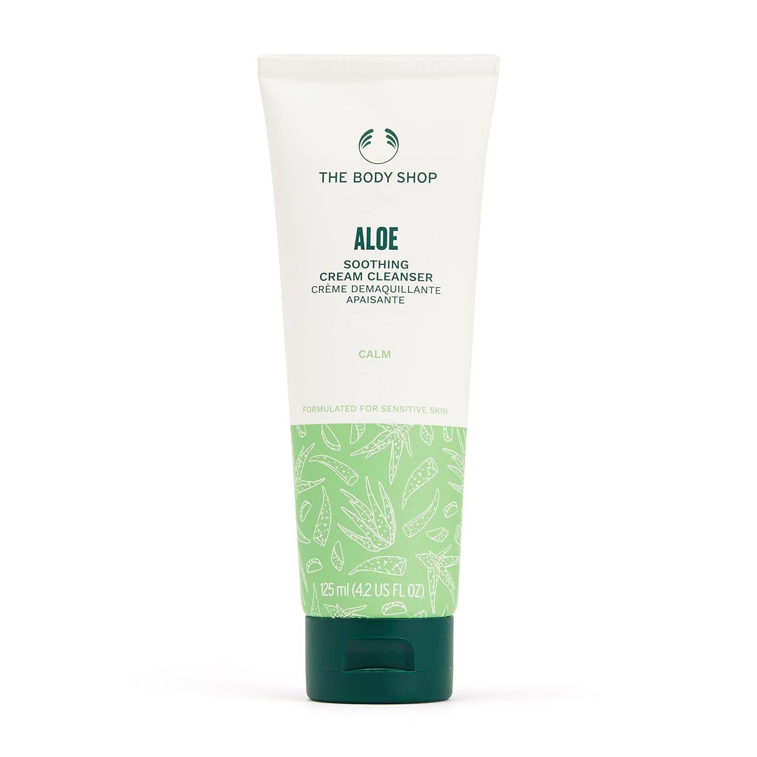 The Body Shop Vegan Aloe Soothing Cleansing Cream for Sensitive Skin 125 ML Gentle Daily Cleanser
