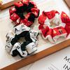 Christmas Ribbon Velvet Elastic Hair Ties for Women and Girls