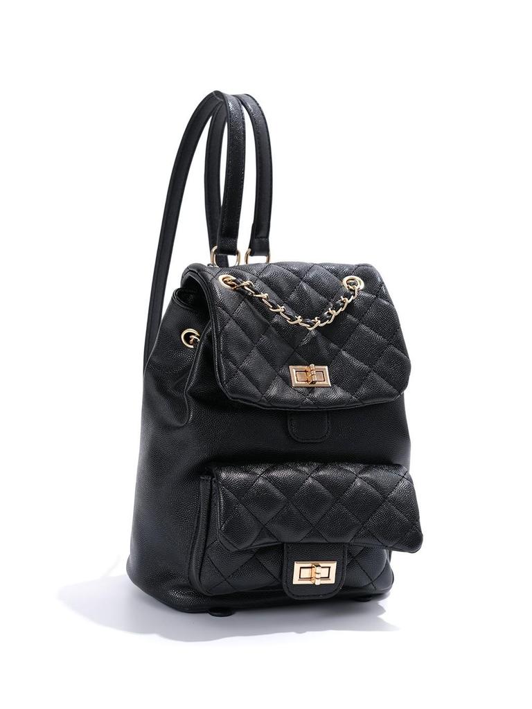 2026 New Stylish Women's Diamond Quilted Chain Backpack - Versatile Small Commuter Bag for Travel and Outings