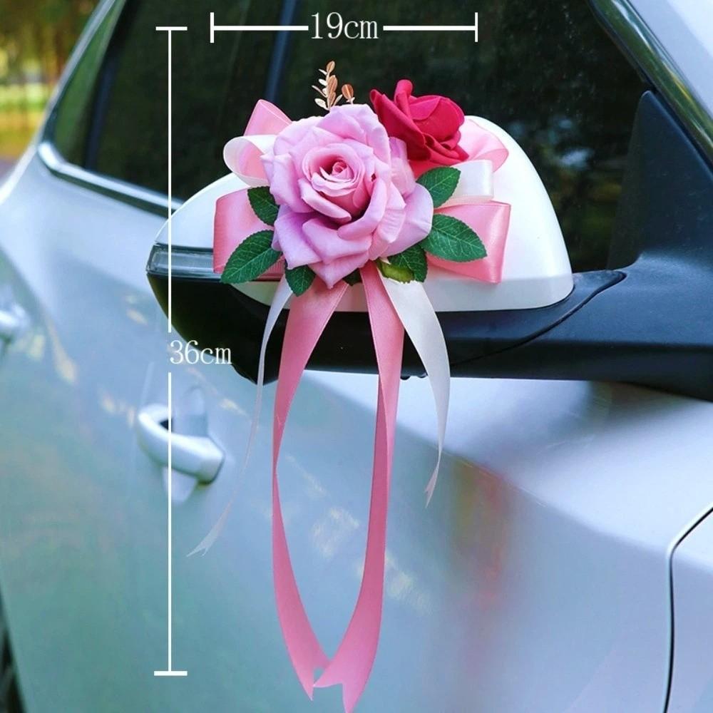 

Luxury Wedding Car Decoration Retro Bow Door Handle Decoration Wedding Occasions Style-2