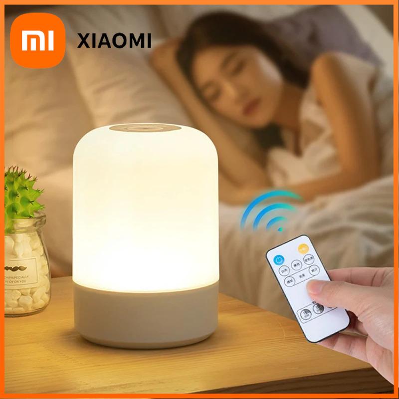 Xiaomi LED-Nachtlichter Nachttisch Dimmbar Lade-Schreibtisch-Nachtlampen Schlafzimmer Nachttischbeleuchtung Dekoration Berührungs-LED-Lesetischlampe