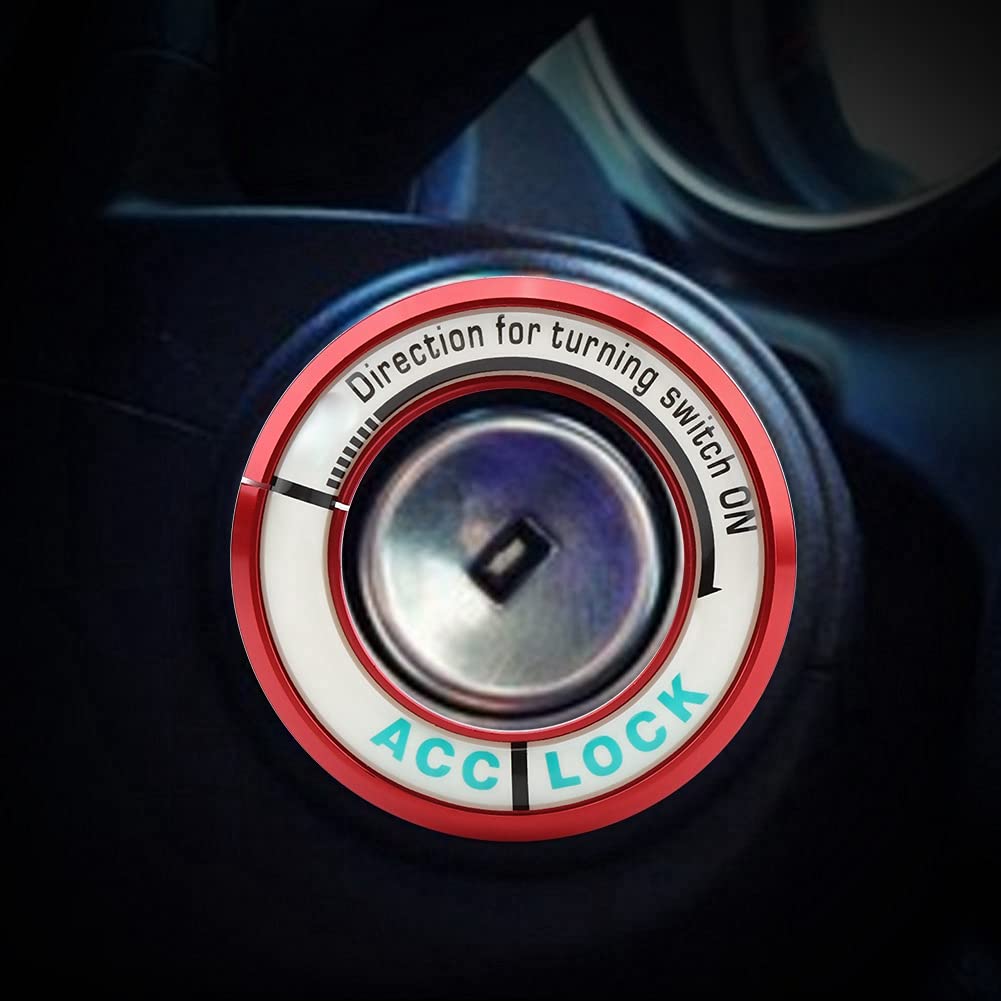 EBTOOLS Car Ignition Switch Decoration Ring Circle Keyhole Cover Trim for Excelle XT GT