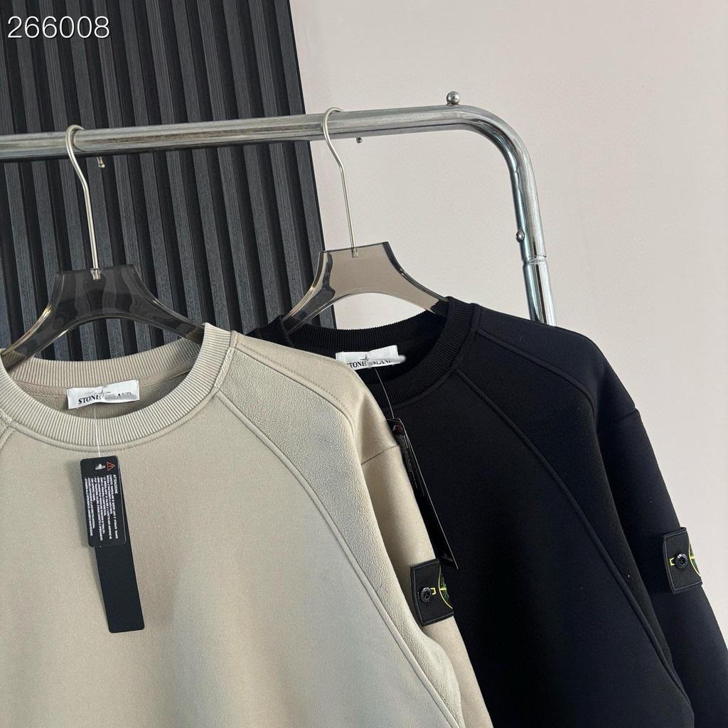 Hanorac Gros, Cald, cu Catifea, CrossStone Stone Island Plus - Design Trendy cu Gât Rotund