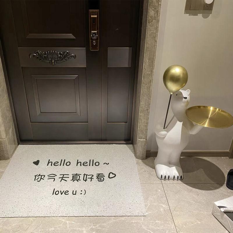 Waterproof Letter Door Mats Household Anti-slip Bathroom Shower Floor Mat Welcome Entrance Doormat Easy To Clean Feet Pad Simple