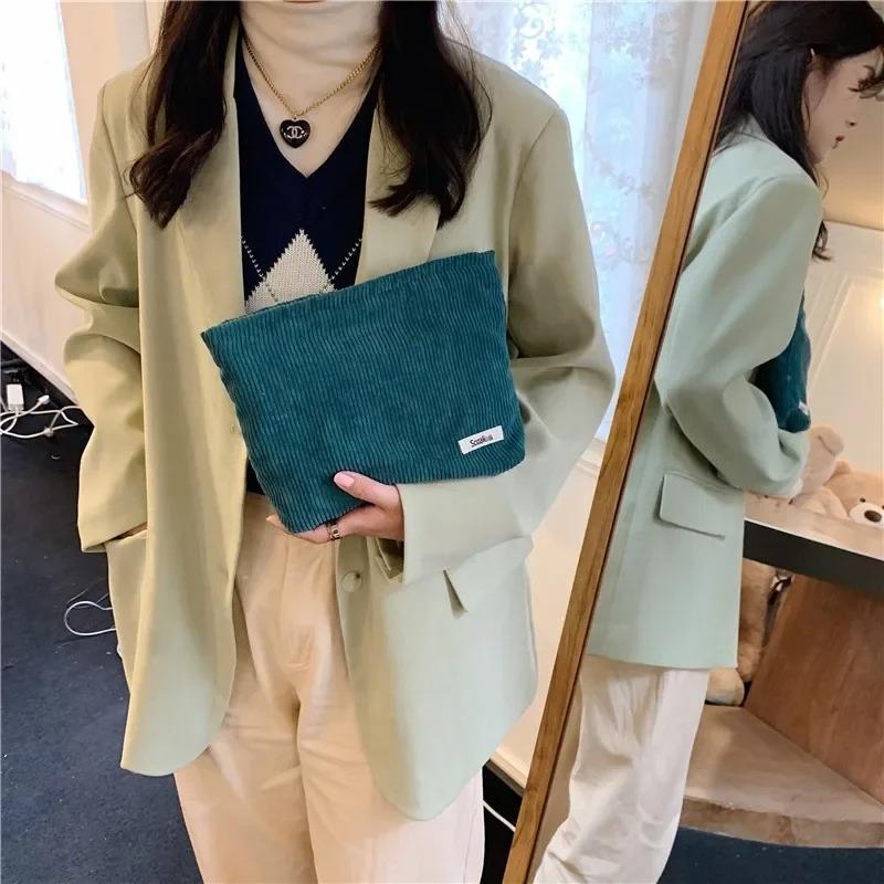 Pink Leopard Print Women's Cosmetic Bag Retro Flower Ladies Small Clutch Purse Travel Handbags Schoolgirl's Pencil Storage Bags