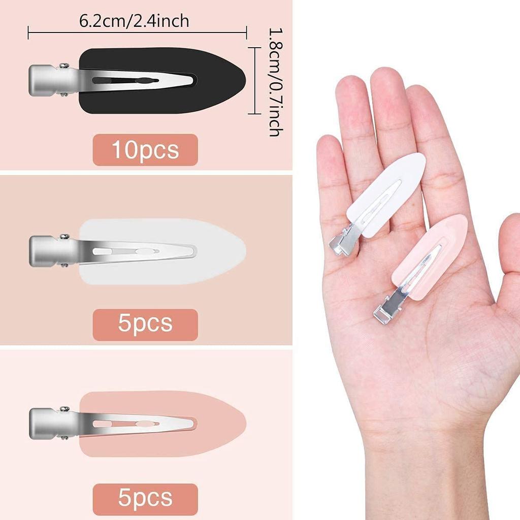 8pcs No Bend No Crease Hair Clips- Styling Duck Bill Clips Alligator Hair Barrettes for Styling Sectioning for Salon Hairstyle H