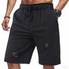 Men's Ripped Loose Fit Cloth Athletic Shorts