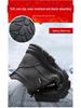 Men's Northeast High-Top Waterproof Snow Boots - Winter Warm, Plus Velvet, Trendy, and Protective.