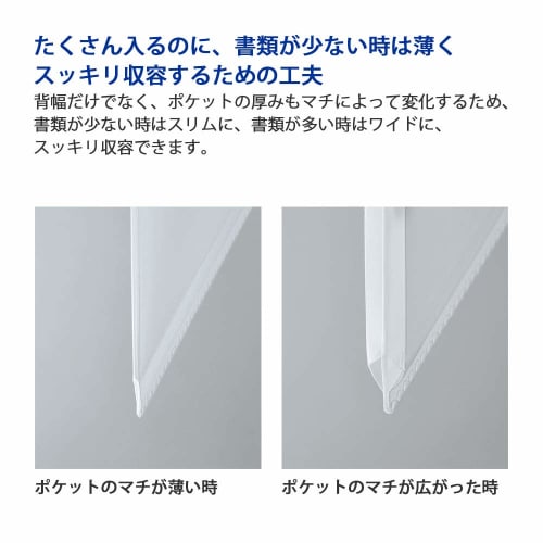 KOKUYO File Receipt/Details Novita Fixed Type A4 48 Pockets Light Blue La-NVR520LB