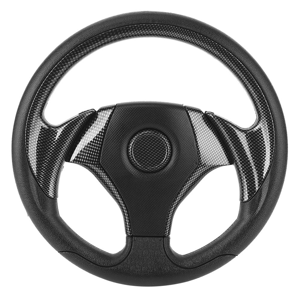 320mm 12.5in Car Steering Wheel 6 Bolts Hole Universal Auto Modified AccessoryCarbon Fiber Style