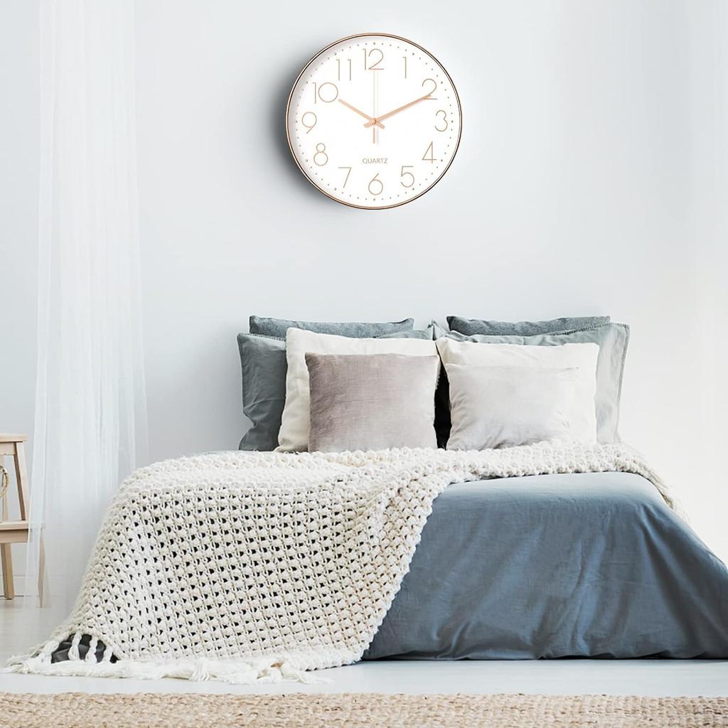 Minimalist Three-dimensional Digital Wall Clock Non-punching  Silent  Non-ticking Wall Clock for Kitchen Bedroom Study