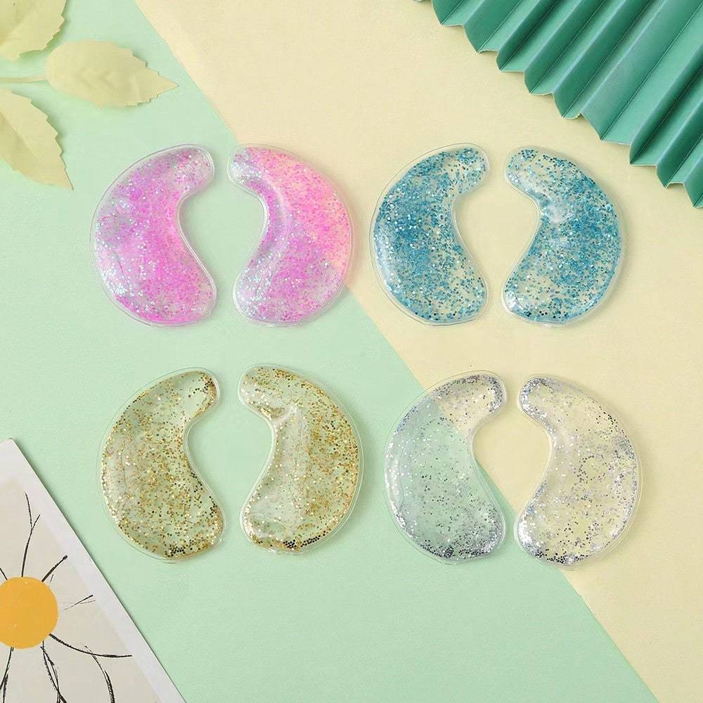 2pcs Cute Gel Eye Mask, Cold Hot Pack, Reusable Cooling Eye Pad, Relieve Eye Fatigue & Dark Circles