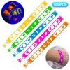 100pcs VIP Neon Paper Bracelets Fluorescent Waterproof Disposable Bracelets Tamper-Proof For Parties, Music Festivals & Events