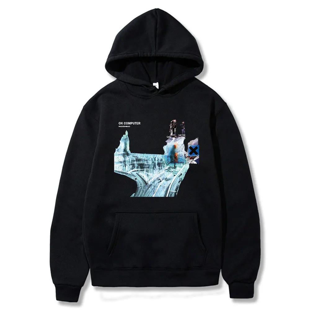 Vintage Rock Band Radiohead Hoodie Hip Hop Everything Music Album Print Sweatshirt Harajuku Streetwear Oversize Hoodies Teens