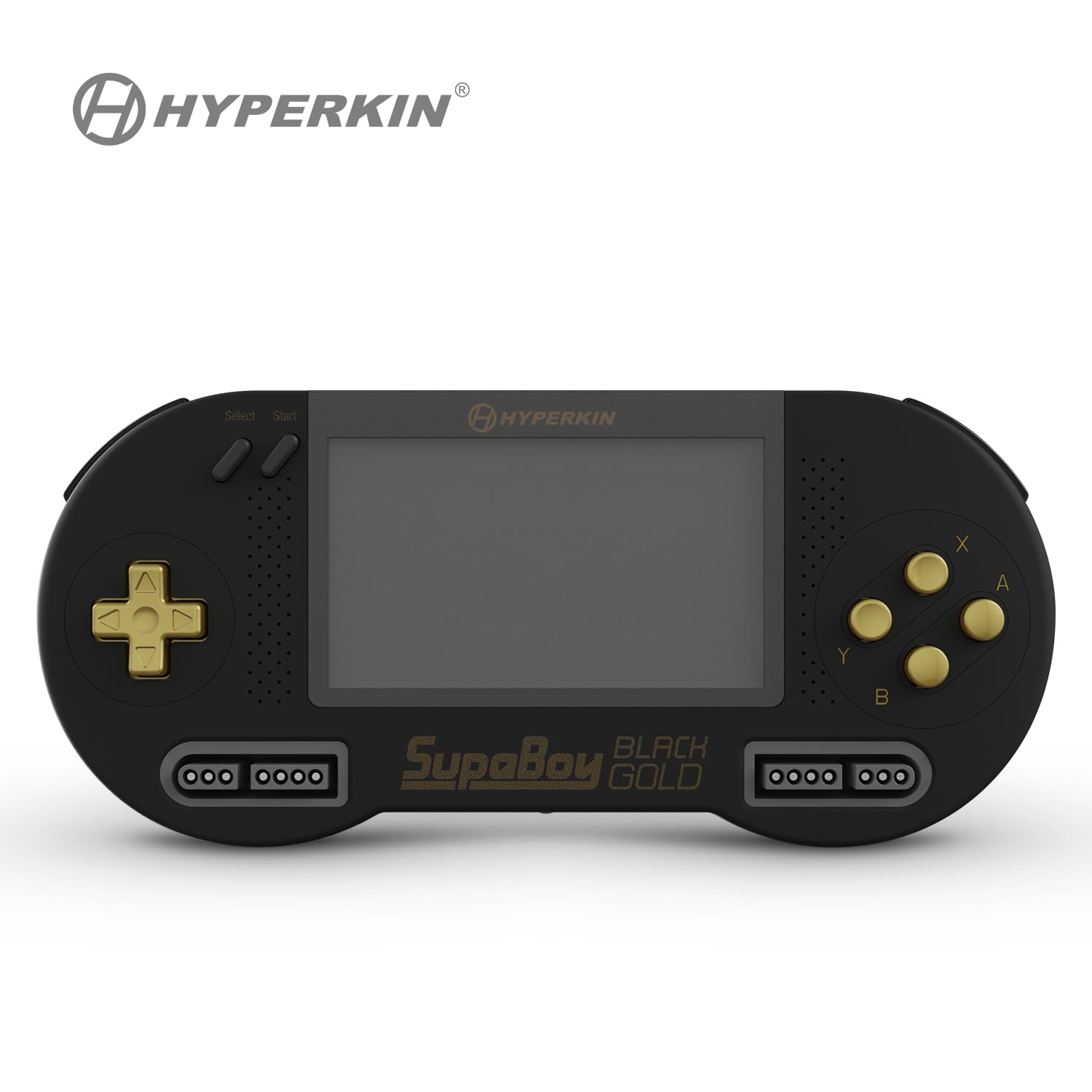 

HYPERKIN SUPABOY Black Gold [USB Type-C Edition] / Portable Super Nintendo (SFC)/SNES (NTSC/PAL) Cartridge Compatible Device with AV Output