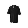 Adidas Logo Print Round Neck Sports Tee Women Tops Black H55256