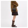 Coach Klare 18 Logo Buckle Closure, Faux Leather and Calf Leather, Shoulder Crossbody Bag, Small, Women's Black