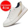 Herrenmode Echtes Leder Höhe erhöhen 4/6/8CM Lässige Sport-Plateauschuhe Weiche Unsichtbare Schuhe zur Höhenvergrößerung 36-43