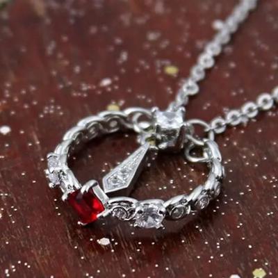 Anime Tian Guan Ci Fu Cosplay naszyjnik niebo urzędnika błogosławieństwo Hua Cheng Xie Lian wisiorek w kształcie kości Choker akcesoria biżuteria