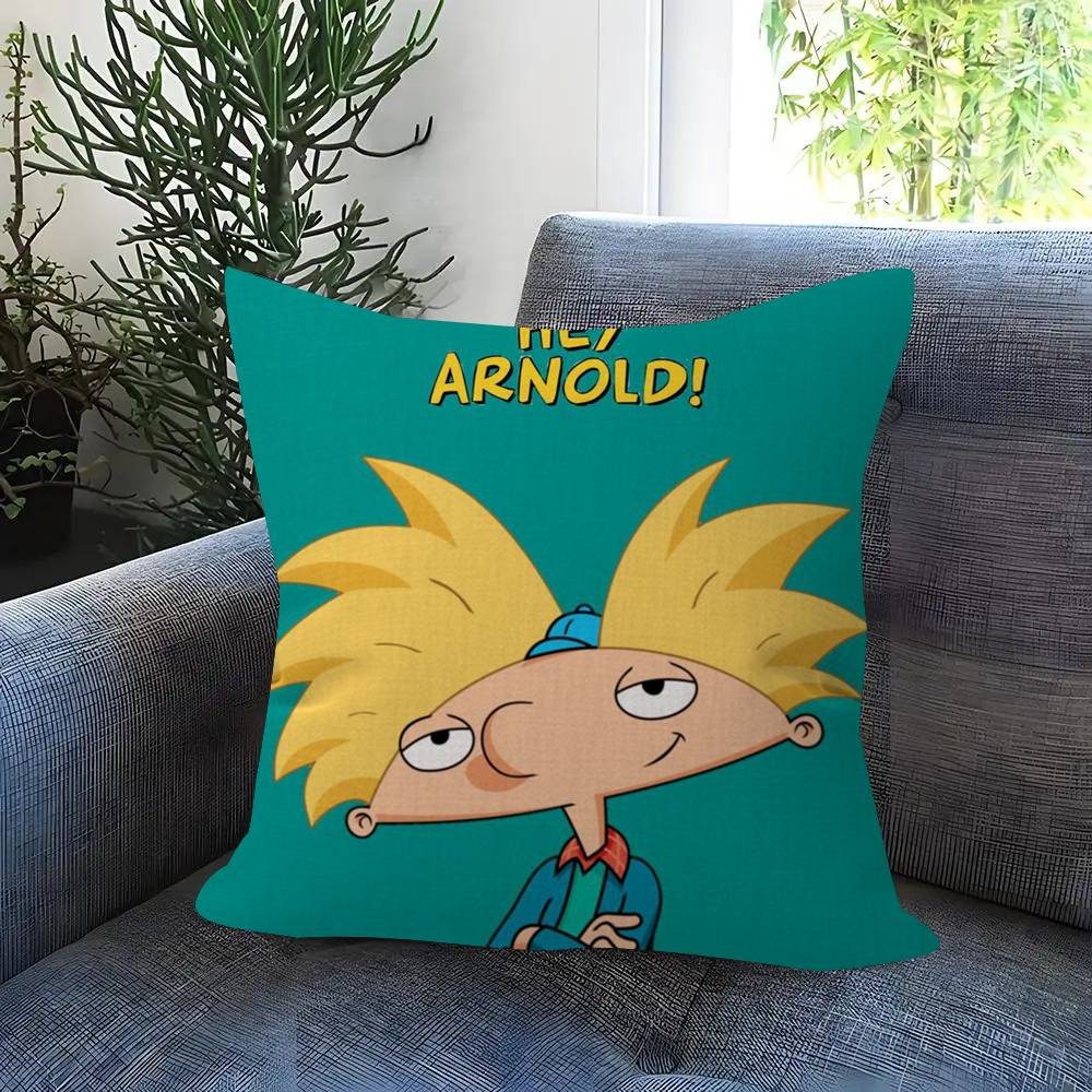 Cushion Cover Car Throw Pillow Case For Sofa Car Christmas Gift Xcm Xcm Hhey Arnolds Cartoon