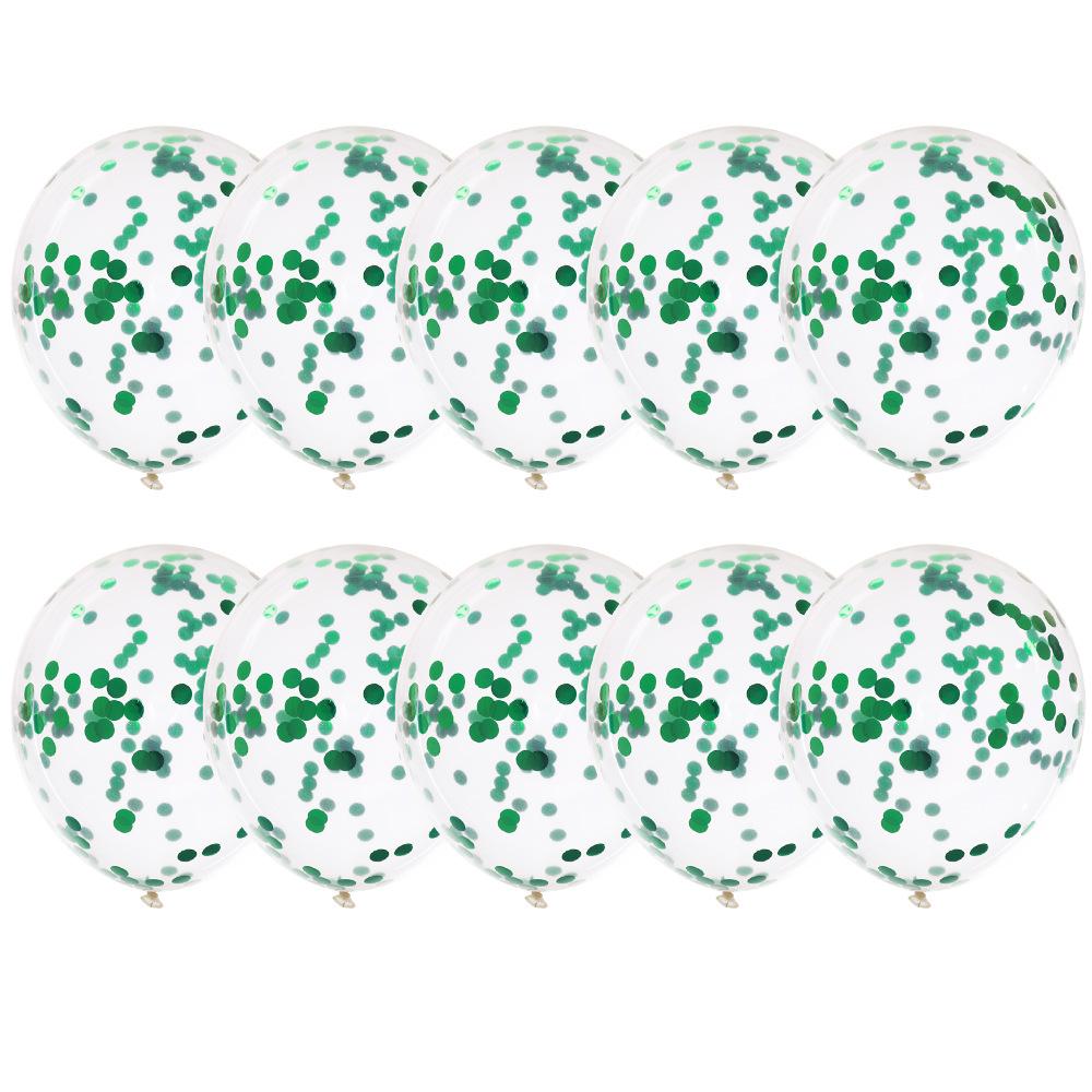 Christmas Red And Green Sequin Latex Balloon Wedding Wedding Room Creative Decoration Balloon Sequin Balloon Package