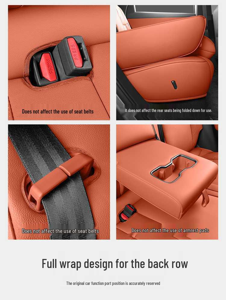 Leather Seat Covers for 2026 Hongqi HS6 PHEV - Full Coverage