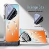 Applicable for Huawei Pura90Pro: Mate80 Gradient Electroplated Magnetic Lens Holder Full Coverage Protective Phone Case