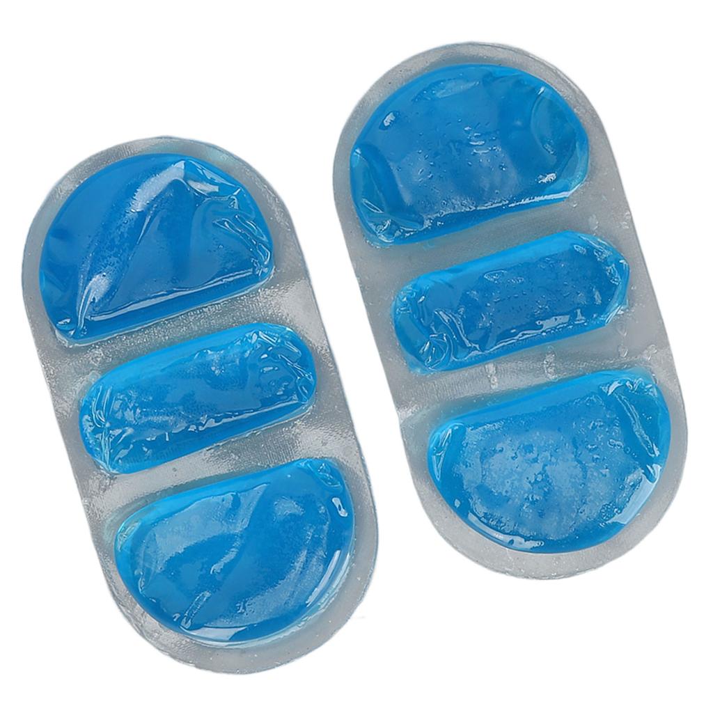 2Pcs Gel Ice Pack Reusable Hot Cold Compress Discomfort Relief Ice Pack for Home Outdoor Blue